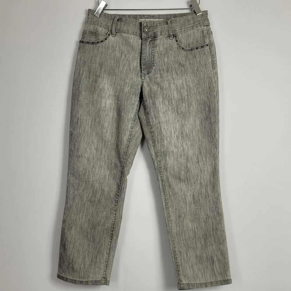Chico's Gray Ultimate Fit Slim Leg Jeans Size 00 US XS / 2